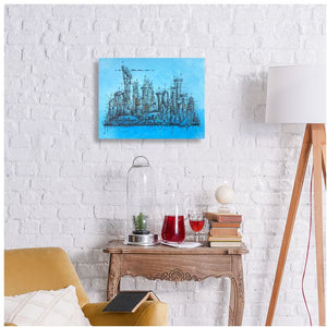 "Landmarks of Doha" Metal Print