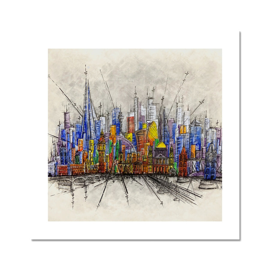 Back to the City  Lights Open Edition Fine Art Print