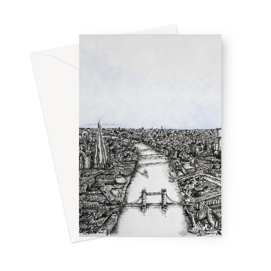 Over the Thames Greeting Cards (Pack of 10)
