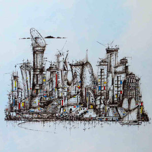 "Doha Buildings" Limited Edition Signed Print