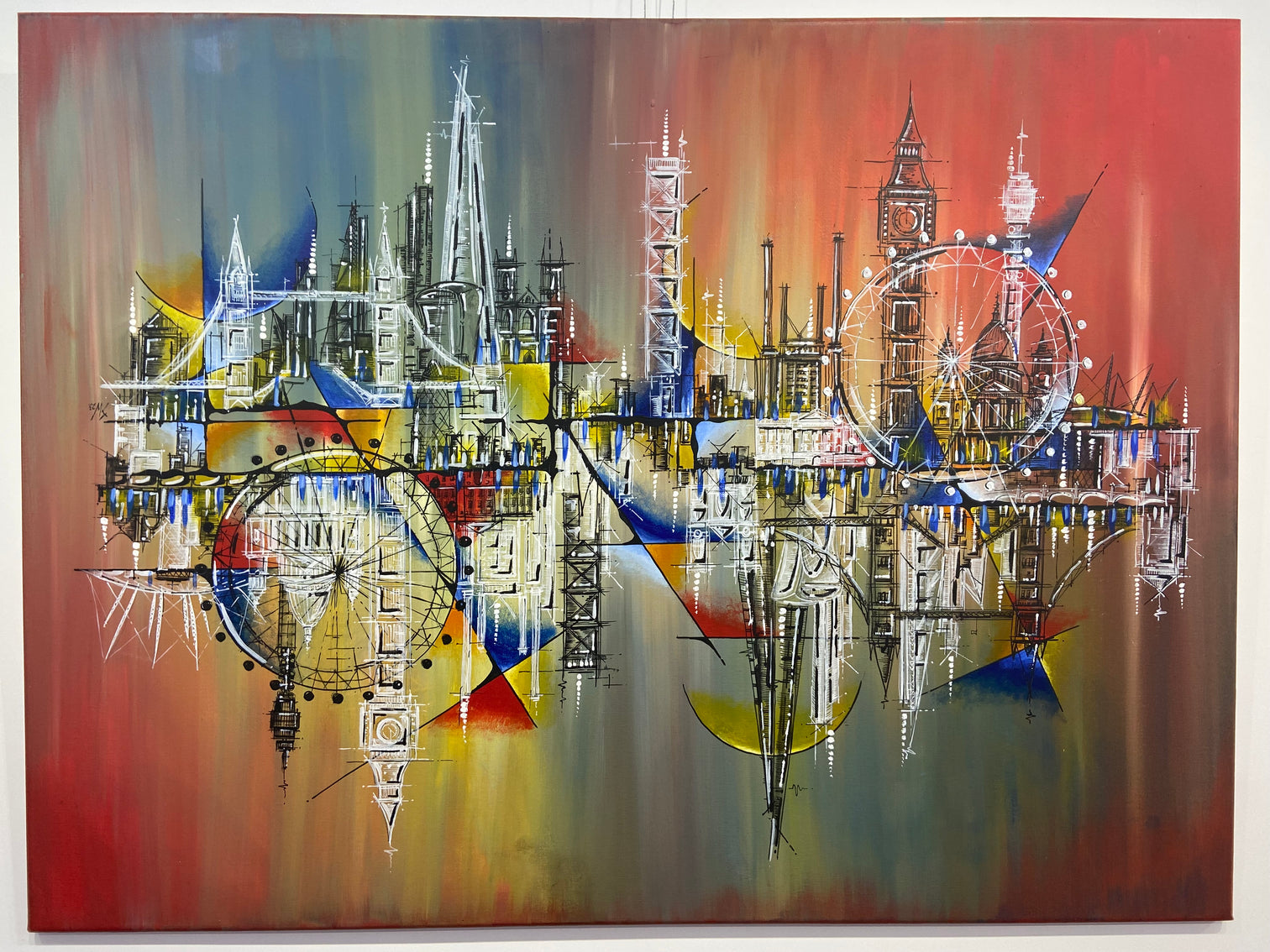 Stephen Magsig「Citylights #777」油絵 原画 Stephen Magsig「Citylights #777」油絵 原画