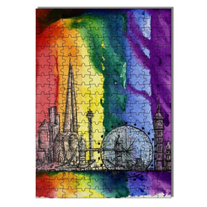 "50 Years of Pride: London" Wood jigsaw Puzzles 200 Pieces